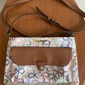 Calvin Klein Crossbody Bag with Monogram Print